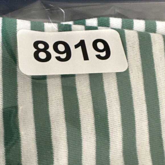 J.Crew Factory  Men's XL Slim Washed Short Sleeve Crew Tee Green Striped NWT - Picture 12 of 12